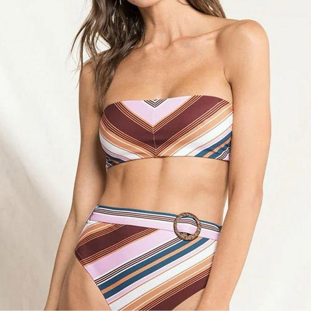 Maaji Tiffany Strapless Bandeau Bikini Top Size XS Nwot